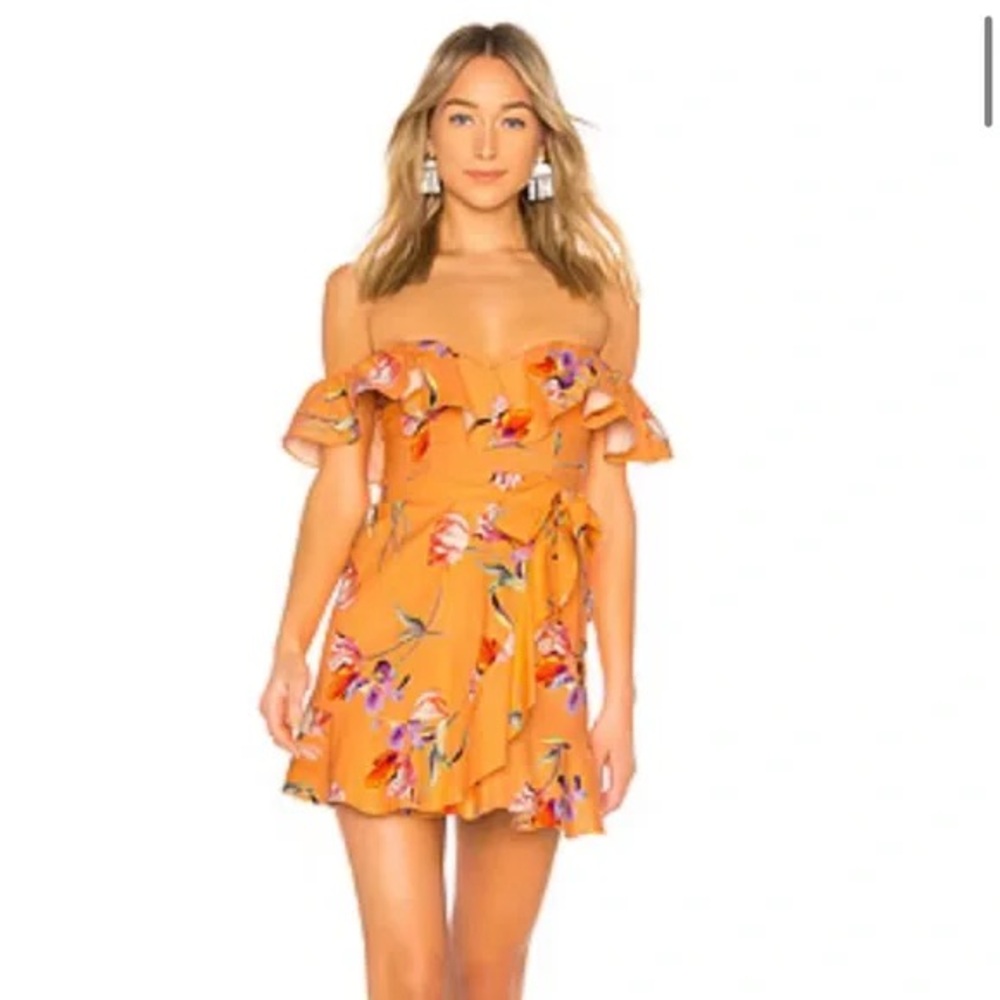 Privacy Please x Revolve Bellview Orange Floral Mini Dress